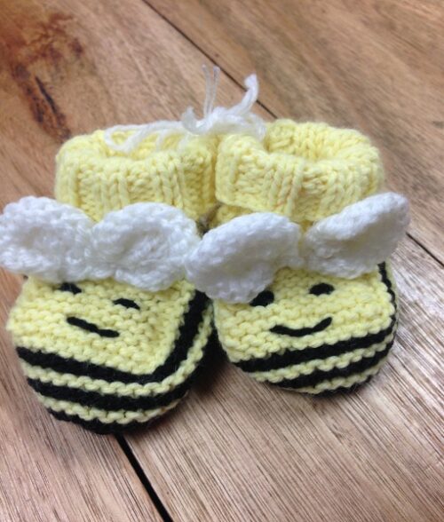 Bee Baby Bootees