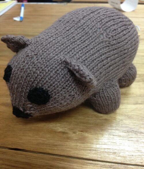 Knitted  Wombat
