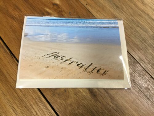 Aussie beach card