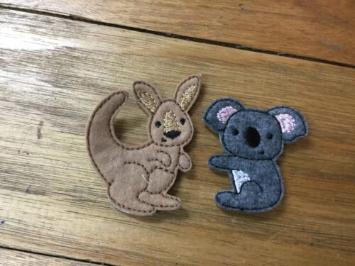Roo/Koala finger puppet set