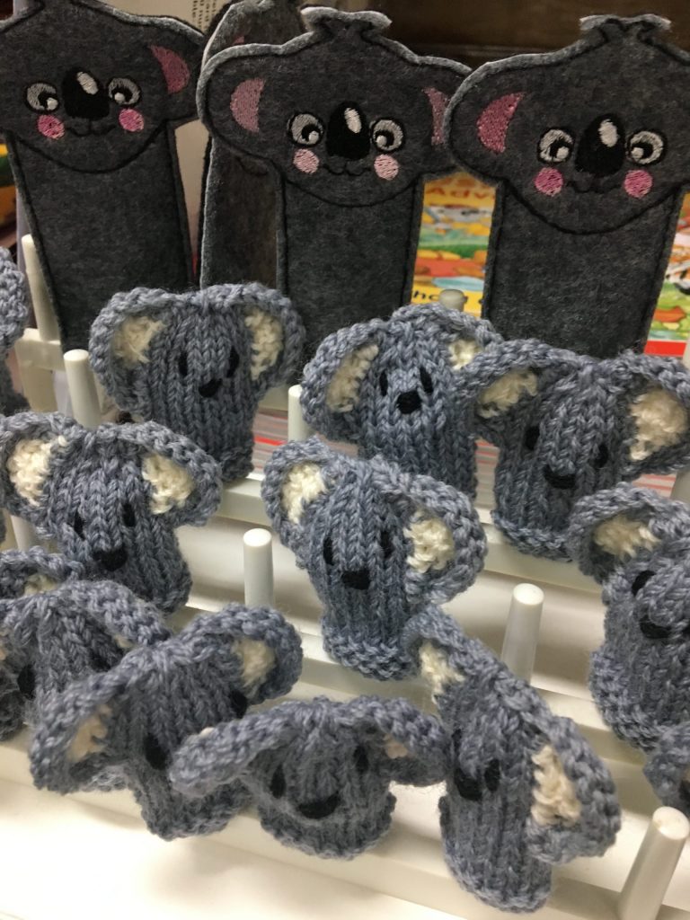 Koala Finger Puppets