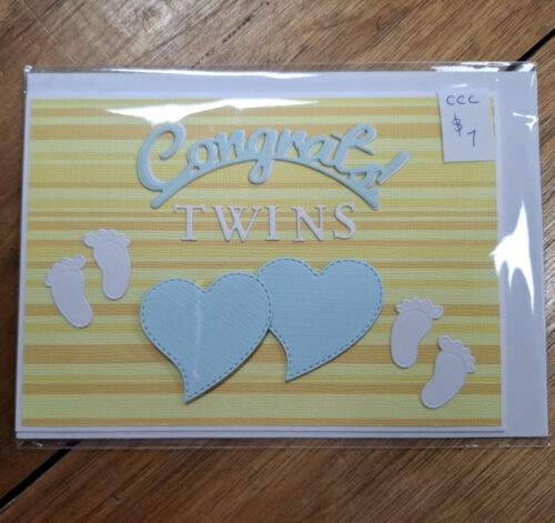 twin babies card