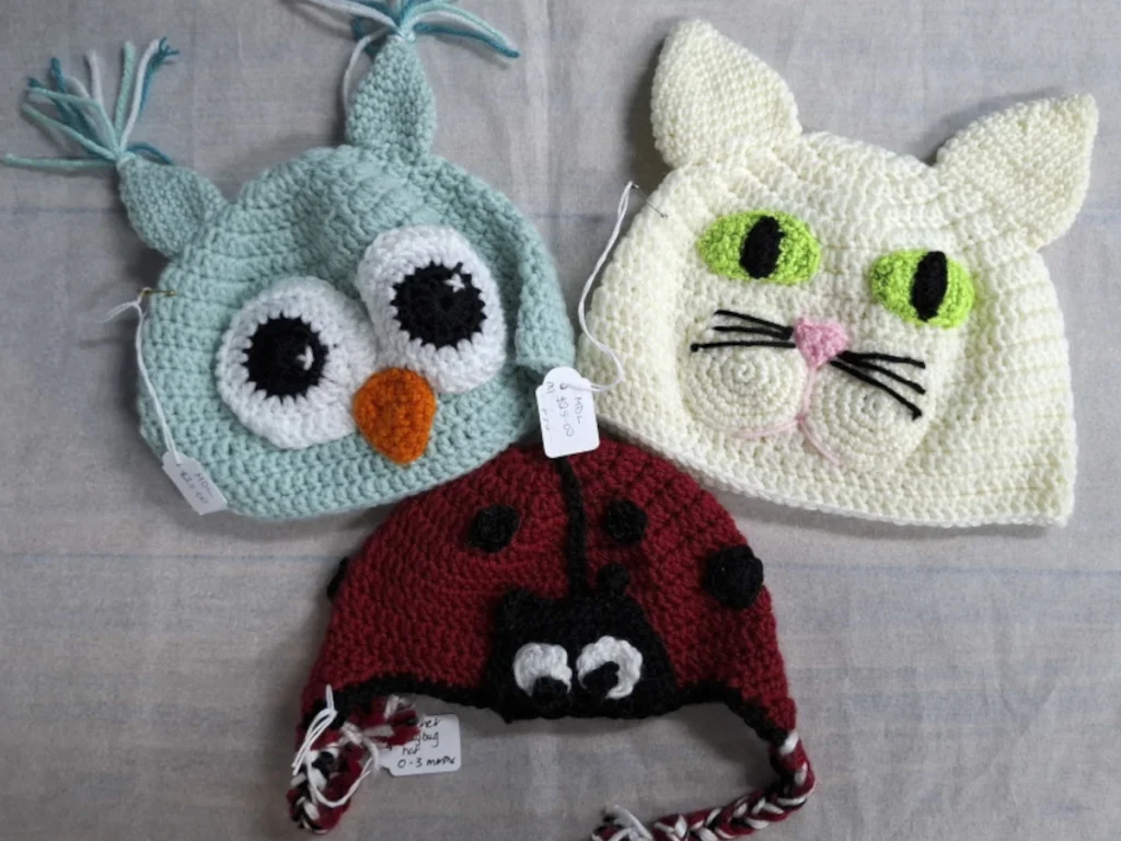 three character beanies